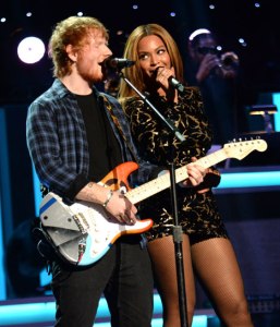 Beyonce and Ed Sheeran singing Songs in the Key of Life at the 2015 Grammy-sponsored tribute